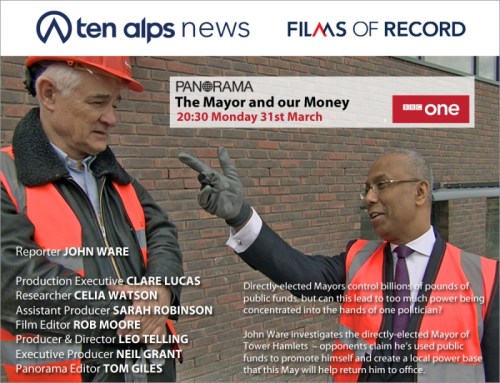 JOhn Ware, panorama, bbc, lutfur rahman, tower hamlets 