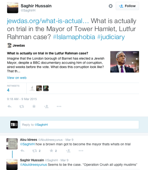 Saghir Hussain tweet